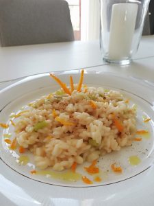 risotto con arance tarocco